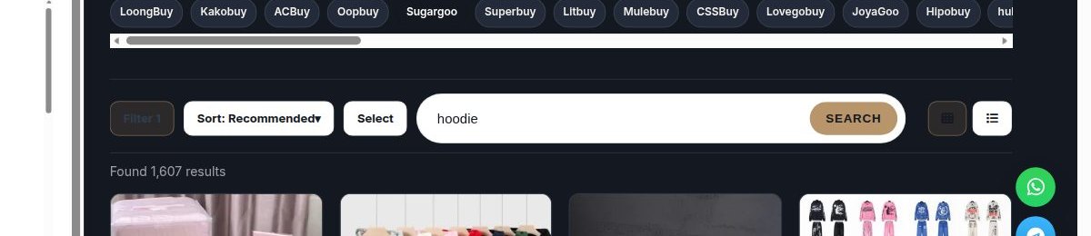 Recherche hoodie dans le catalogue SugarGoo sur w2clinks